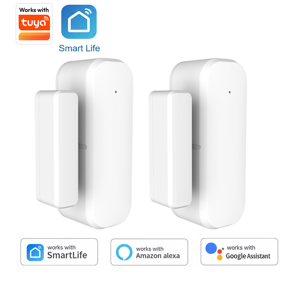 Home Automation Ideas - Tuya Wi-Fi スマートドアおよび窓センサー 磁気スイッチ付き Alexa および