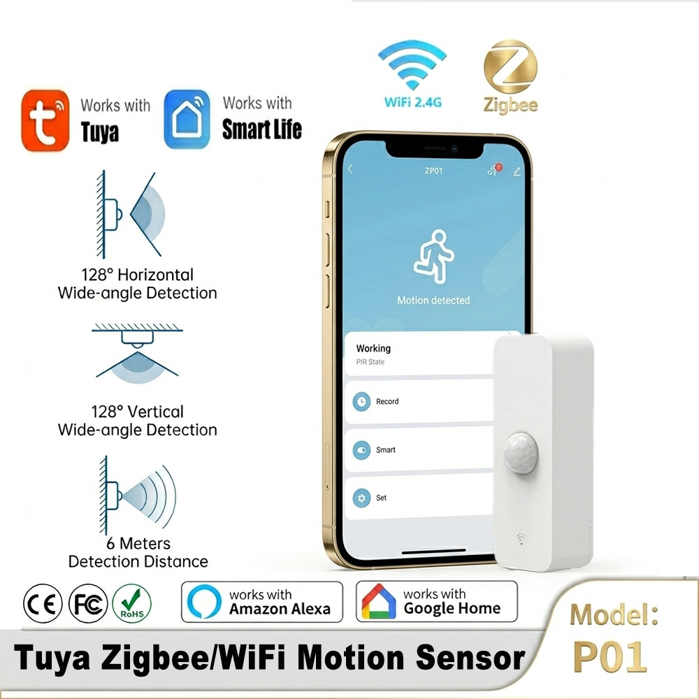 Home Automation Ideas - スマートPIRモーションセンサー WiFi Zigbee人感センサー スマートライフ ホームセキュリティオートメーション用