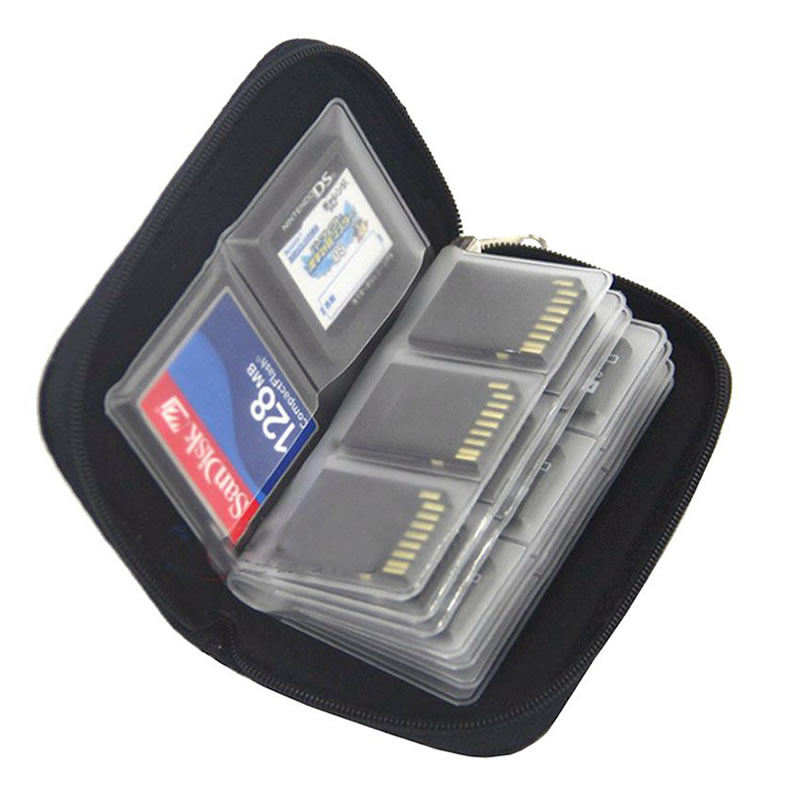 Home Assistant Sd - 22 in 1 ゲームメモリカード収納バッグキャリングケースホルダー CF/SD/Micro SD/SDHC/MS/DS