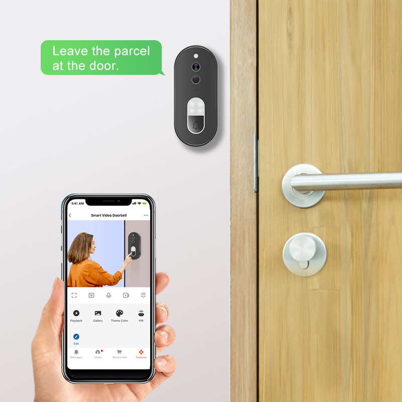 Tuya 1080P HD ワイヤレス WiFi ビデオドア - Smart Doorbell Wired のレビューと価格