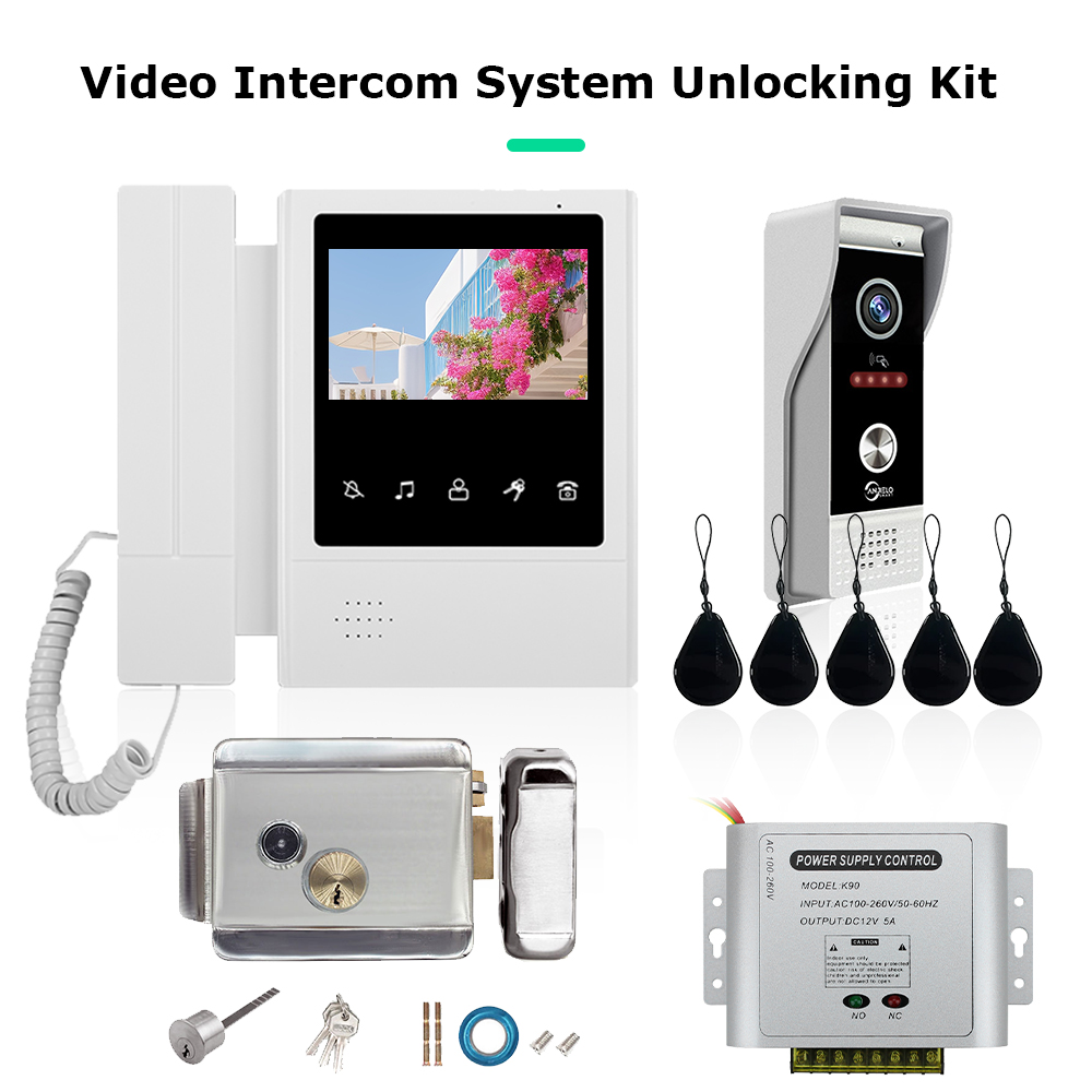 4.3 インチ LCD ビデオインターホンシステム ホームサ - Smart Doorbell Wired のレビューと価格