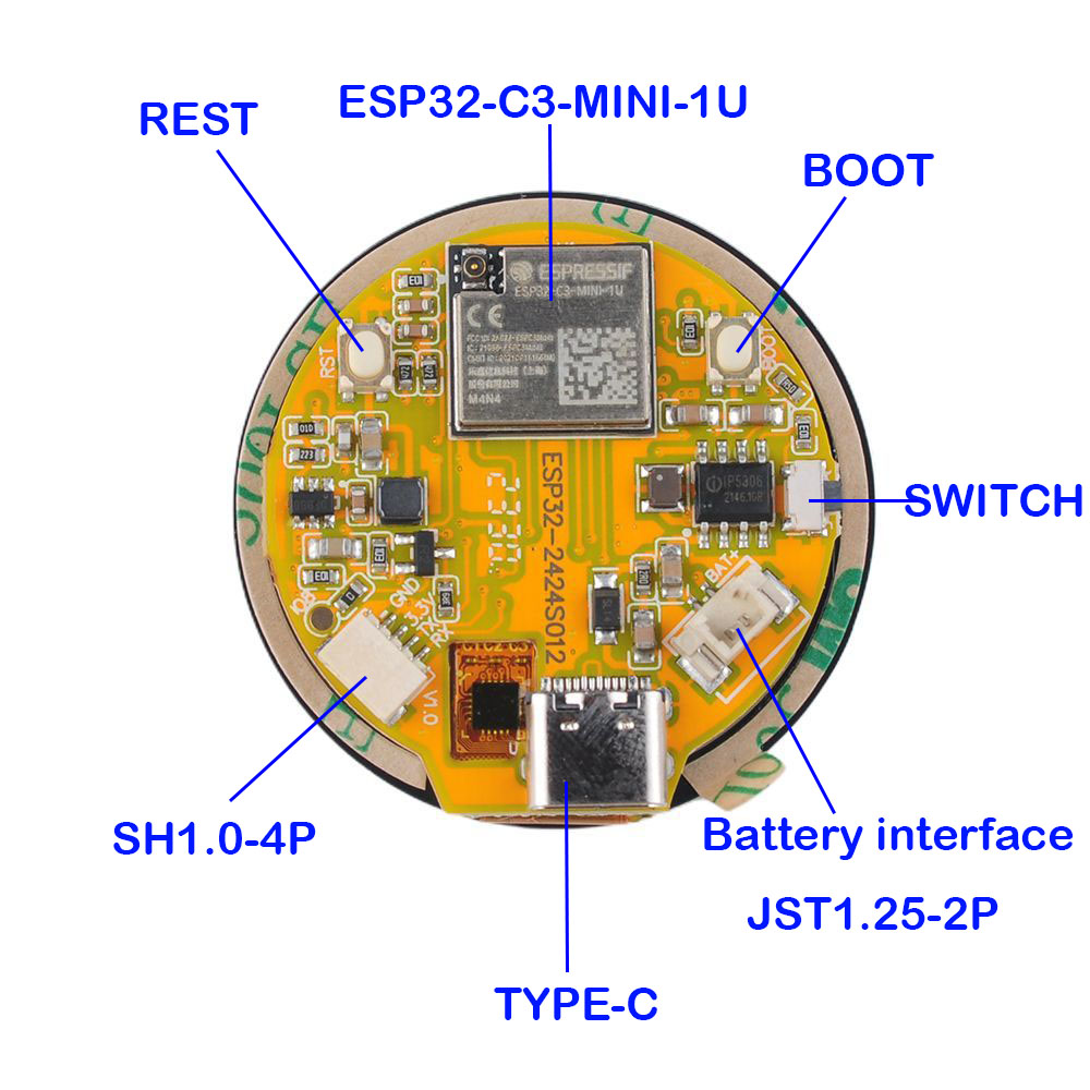 ESP32 ディスプレイ 1.28 インチ ESP32-C3 - Home Automation With Arduino のレビューと価格