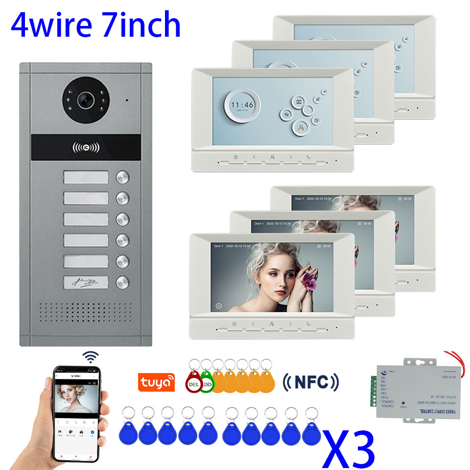 1080P Tuya スマートビデオドアホン マルチアパート - Smart Doorbell Wired のレビューと価格