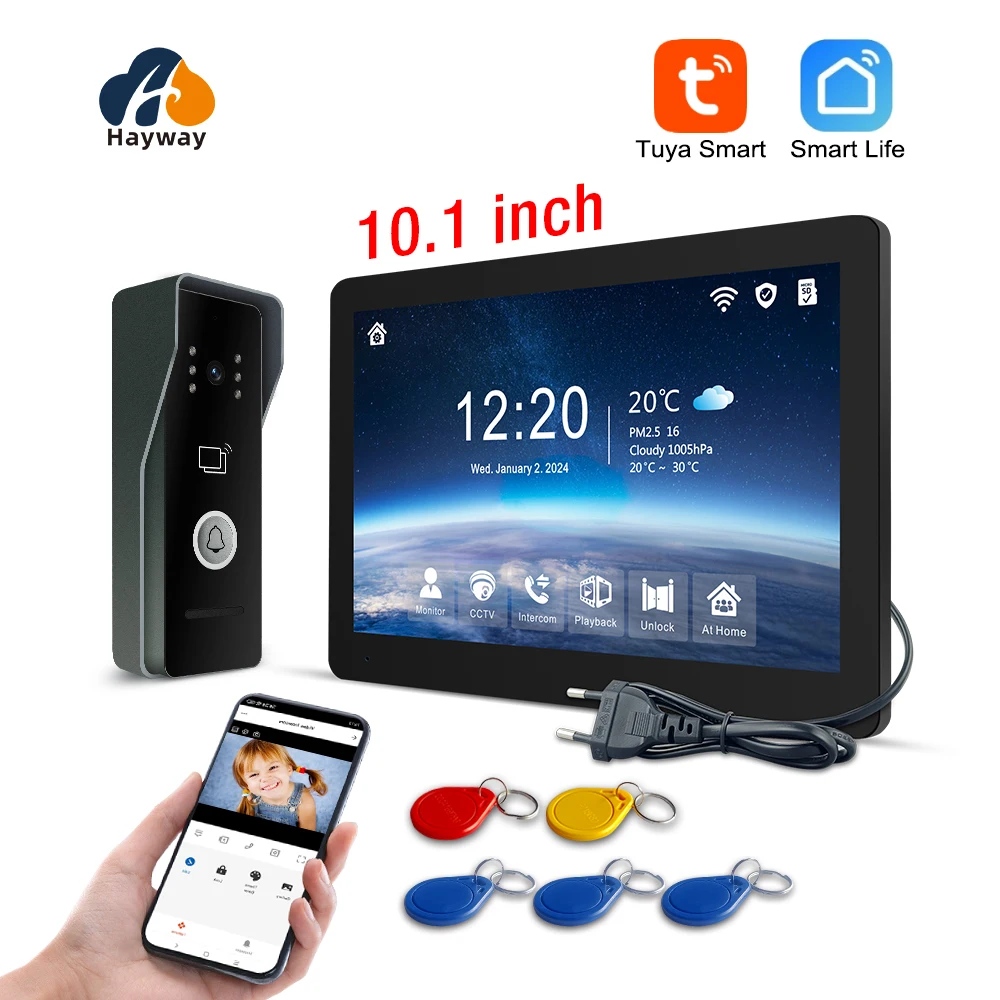 Hayway-スマートビデオインターホンシステム,モバイル検 - Smart Doorbell Wired のレビューと価格