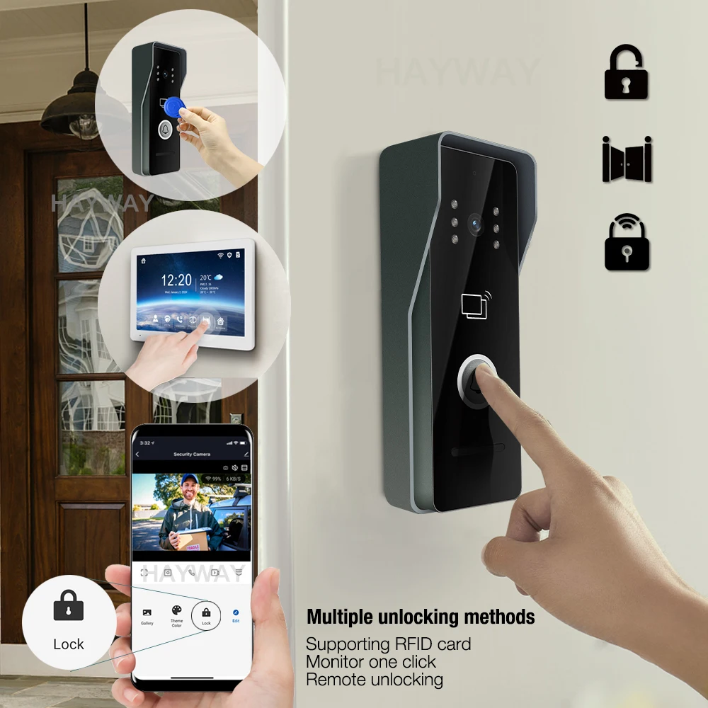 Hayway-スマートビデオインターホンシステム,モバイル検 - Smart Doorbell Wired のレビューと価格